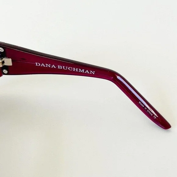Dana Buchman RLEYPU00 Dark Purple/Gray New Geometric Wrap Women's Sunglasses - Picture 6 of 8